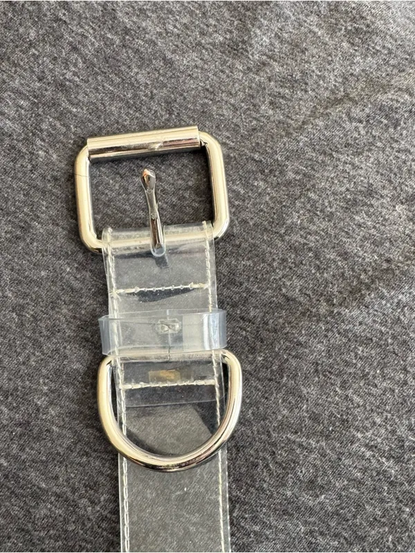 Urban Outfitters Clear Vinyl Grommet Belt - Image 3