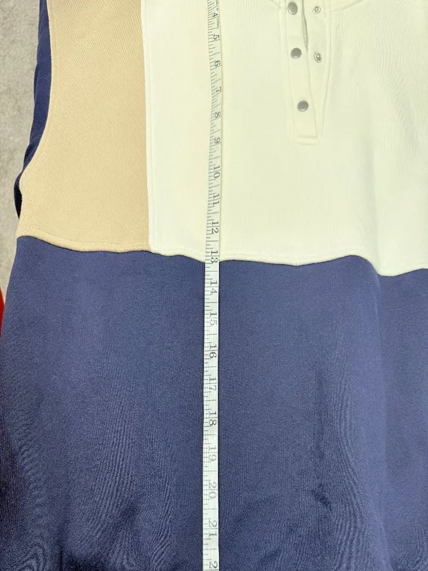 AEMI+CO Colorblock Pullover Blue Size L - Image 10