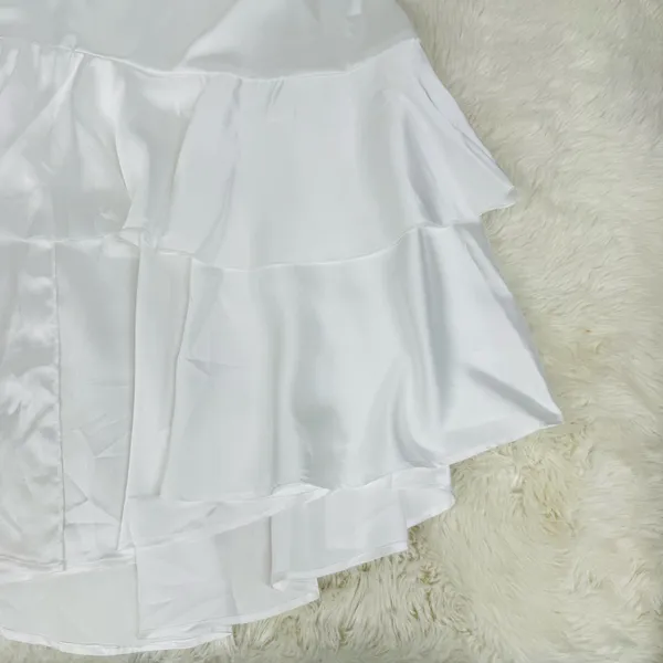SHOW ME YOUR MUMU‎ Reese White Ruffle Dress Size 1X Bridal Shower Beach Wedding - Image 10