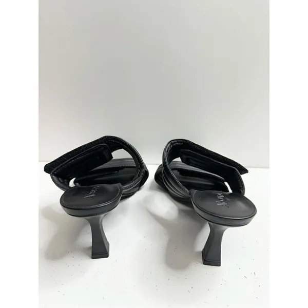 Abound Sandals Womens Size 5 Qarly‎ Heeled Black Square Toe Slip On Heels - Image 5