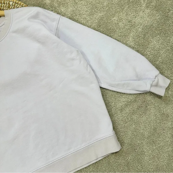 Lululemon Perfectly Oversized Crew Neck Sweatshirt Cotton Terry Lavender Dew 6 - Image 6