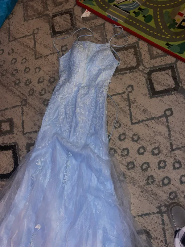 Levetir blue tulle and lace dress sz.S - Image 7
