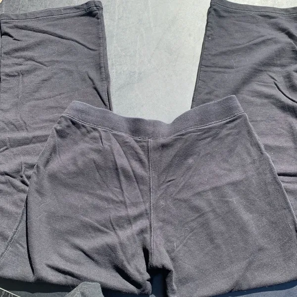 H&M Black Jogger Pants Drawstring Size Medium Casual - Image 2