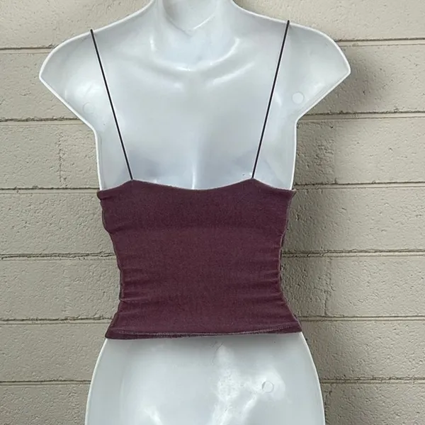 Urban Outfitters Pink Velvet Tank size XS - Image 2