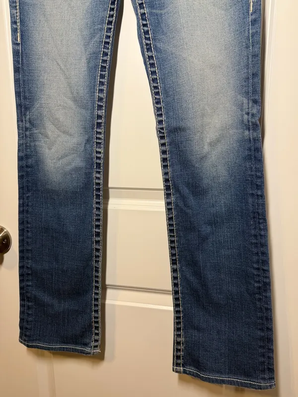 True Religion Low Rise Disco Billie Big T Bootcut Jeans Y2K - Image 6