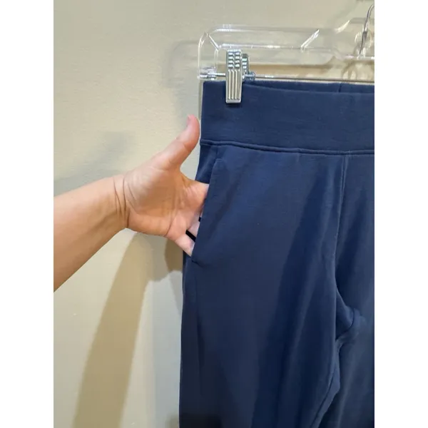 Pact Organic Stretch Lounge Pant Pull On Pockets Blue Size Small - Image 4