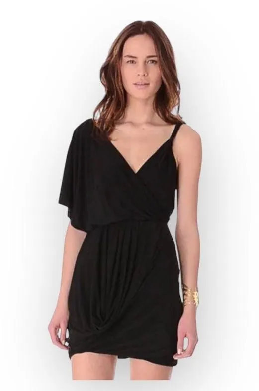 new T-Bags [MISA] ♛ Asymmetric Bubble Mini Dress ♛ Little Black Dress ♛ LBD Y2K - Image 2