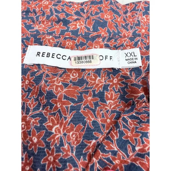 Rebecca Minkoff Floral Peasant Dress XXL Boho Smocked Tiered Mini -‎ AS IS - Image 10