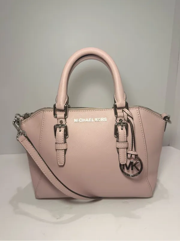 Michael Michael Kors Blush Pink Saffiano Leather Small Satchel Crossbody - Image 13
