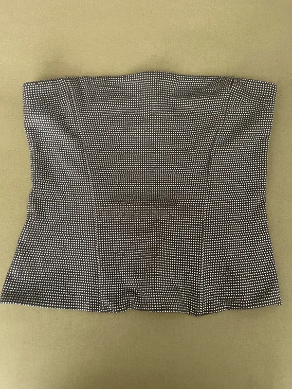 ZARA Strapless Rhinestone Top - Image 3