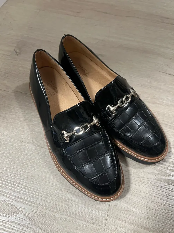 Naturalizer Horsebit Croc Embossed Loafers  - Image 2