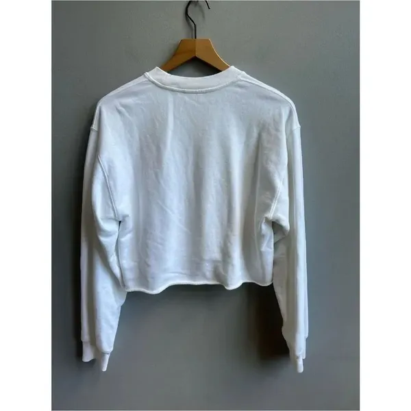TNA Aritzia Sweatfleece Terry Fleece Perfect Fit Crew Neck Pullover Sweatshirt M - Image 6