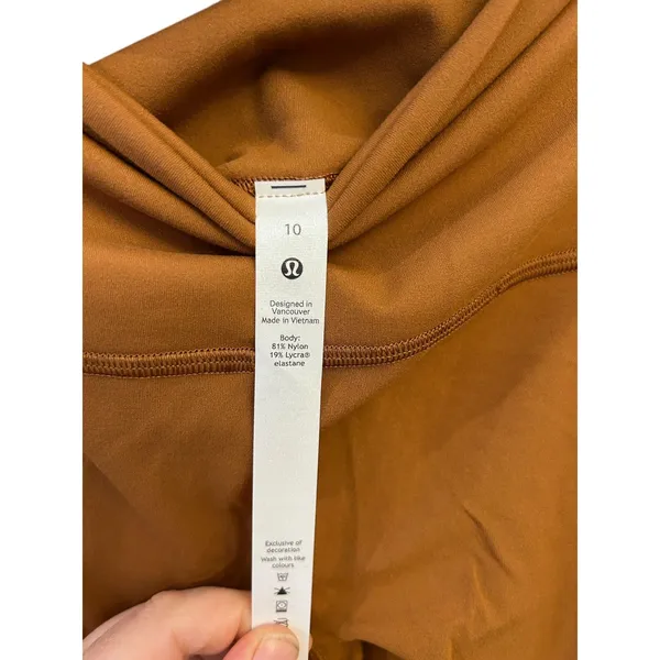 NEW Lululemon Align High Rise leggings 28" size 10 Copper Brown AUTHENTIC RARE - Image 6