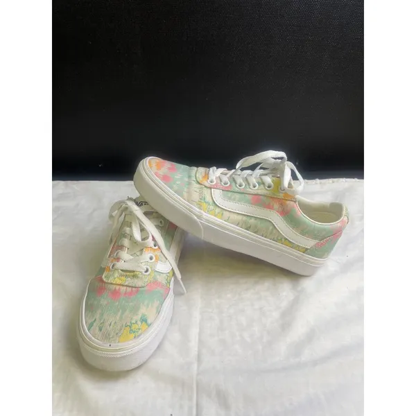 VANS Women's Psychedelic Tie Dye Sneakers/Shoes Size 7 SKU 3097 - Image 3