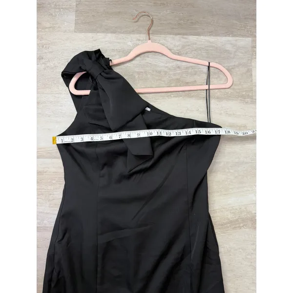 Petal & Pup Charmed One Shoulder Midi Dress Black Size Large - Image 7