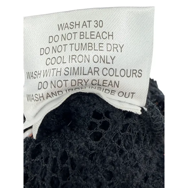 Melissa Odabash Black Lace Maxi Dress Cover Up Crochet Sleeveless‎ L Resortwear - Image 8