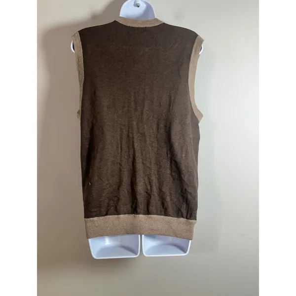 Banana Republic Womens Brown Cotton Button Front Cardigan Sweater‎ Vest Small - Image 7