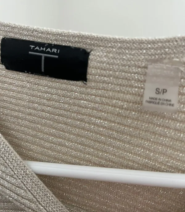 Champagne Cropped Sweater Size XS - Image 5