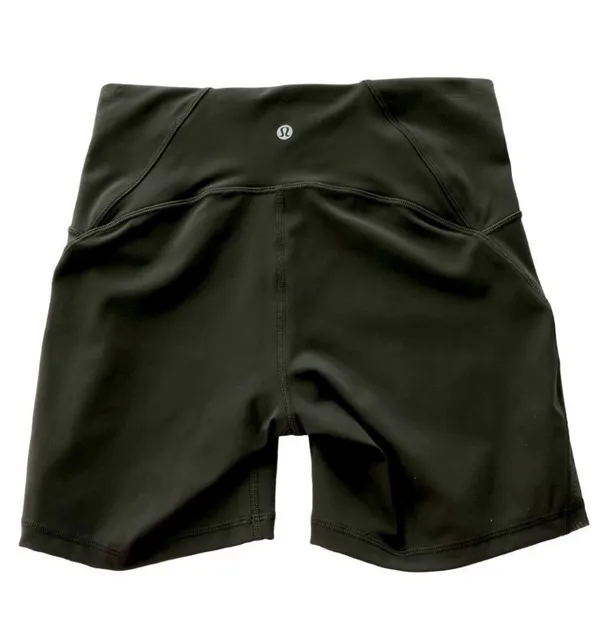 Lululemon Train Times Short 6" Inseam Dark Olive Size 8 - Image 8
