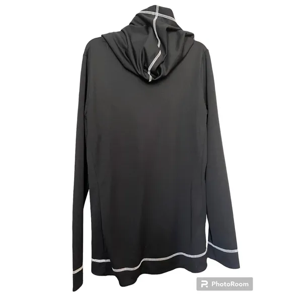 Alo CoolFit Black 1/4‎ zip athletic top size XL - Image 2