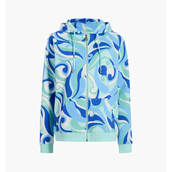 Hill House The Allie Zip-Up Jacket in Ocean Kaleidoscope Print Size S - Image 2