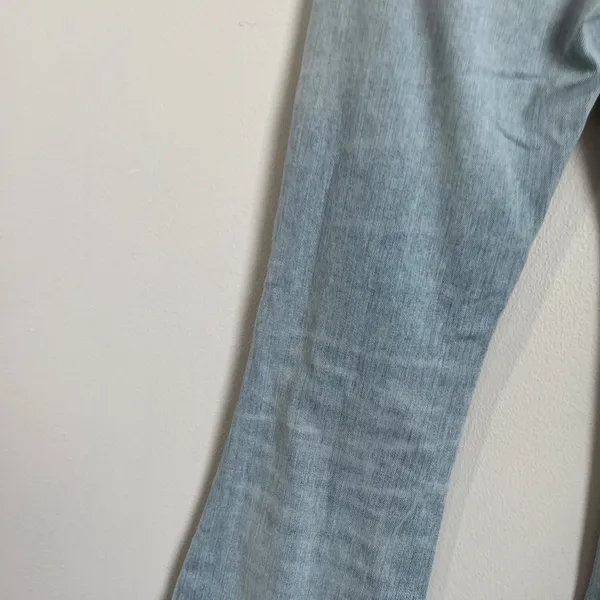 Citizens of Humanity Fleetwood High Rise Flare‎ Light Wash Raw Hem Jeans Sz 27 - Image 7