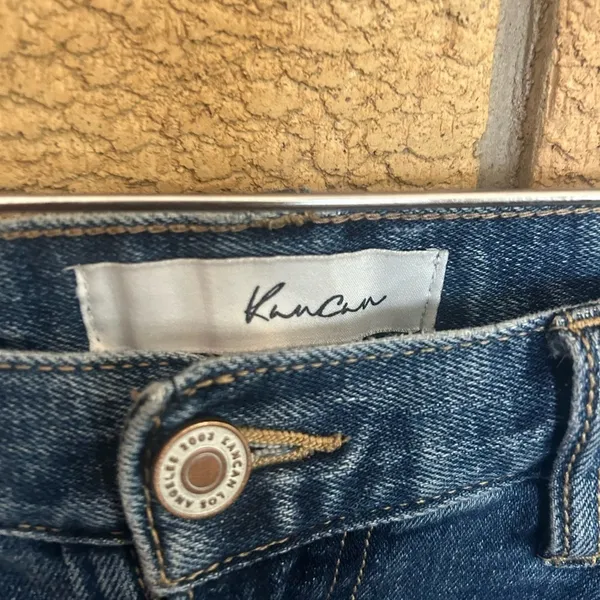 KanCan Mordekaiser High Rise Dad Jeans Straight Leg Distressed Women’s Size 24 - Image 3