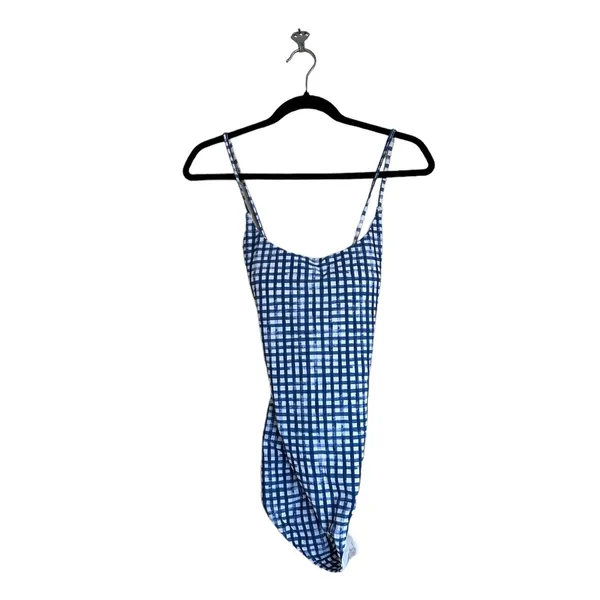 NWOT Southern Tide Gingham Lace Up One Piece Swimsuit - Image 5
