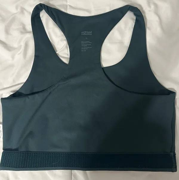 Girlfriend Collective Emerald Green Workout Top - Image 4