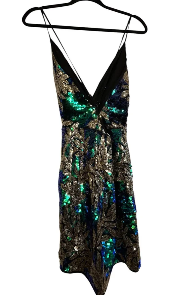NWT Love and Other Things Multicolor Sequin Dress - Size M - Image 3