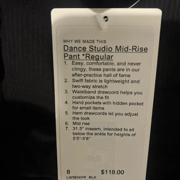 Lululemon Dance Studio Mid-Rise Pants - Image 5
