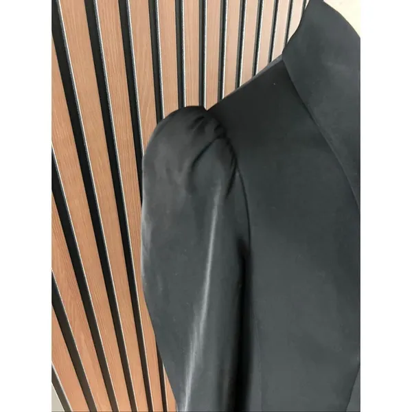 Express puffy sleeve blazer black work attire size small stylish long - Image 3