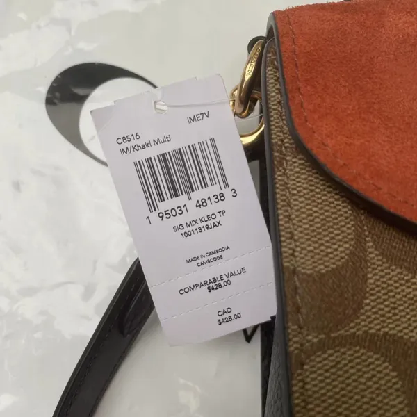 Coach Kleo Top Handle In Signature CanvasC8516 - Image 5
