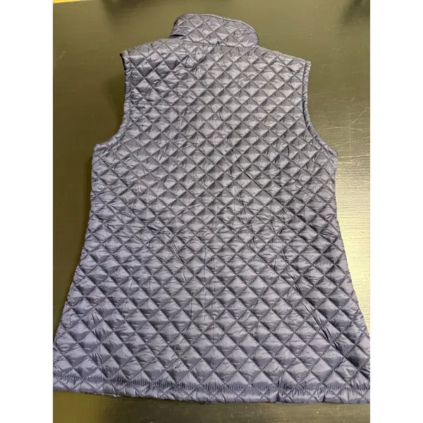 Liverpool Jeans Company Navy Blue Diamond Quilted Zip Front Vest‎ GZJ93778-LP M - Image 4