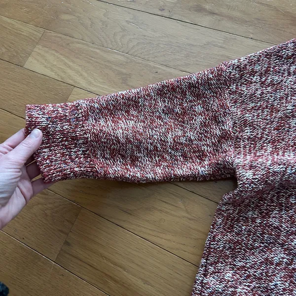Universal Threads Cotton Blend Red Heathered Cardigan Sweater Women’s Size Large - Image 7