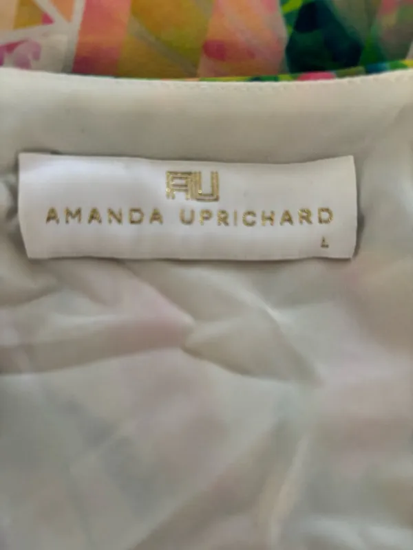 Amanda Uprichard dress Geometric Garden Silk sz L - Image 3