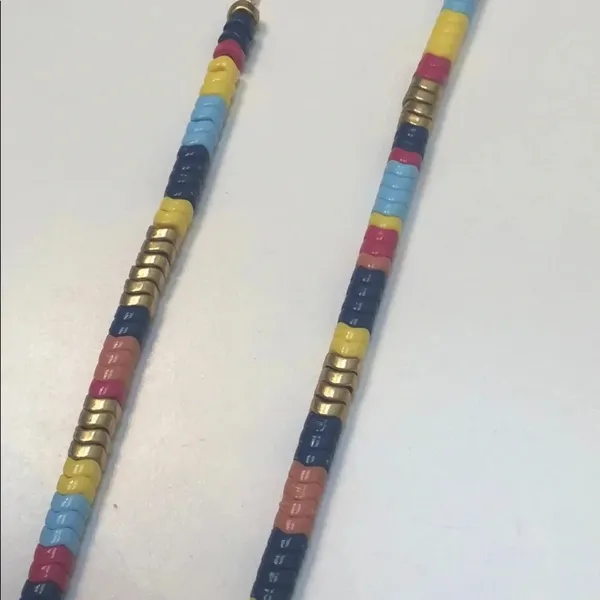 NWT J CREW ZIGZAG BEADED NECKLACE - Image 3