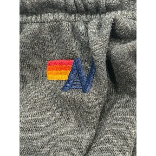 Aviator Nation Sweatpants Gray Joggers Relaxed Fit Lounge Size S - Image 8