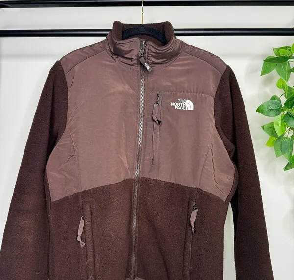 The North Face Chocolate Brown Denali Polartec Fleece Jacket size M Medium AC6W - Image 4