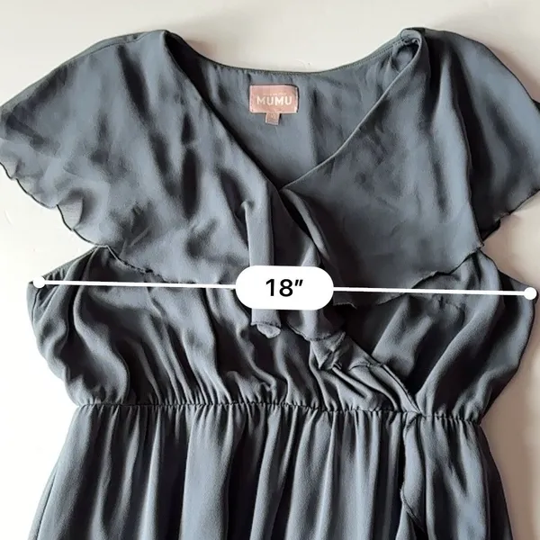 Show Me Your Mumu Dress Women’s Size XL Blue Chiffon Ruffle Bridesmaid Prom - Image 8