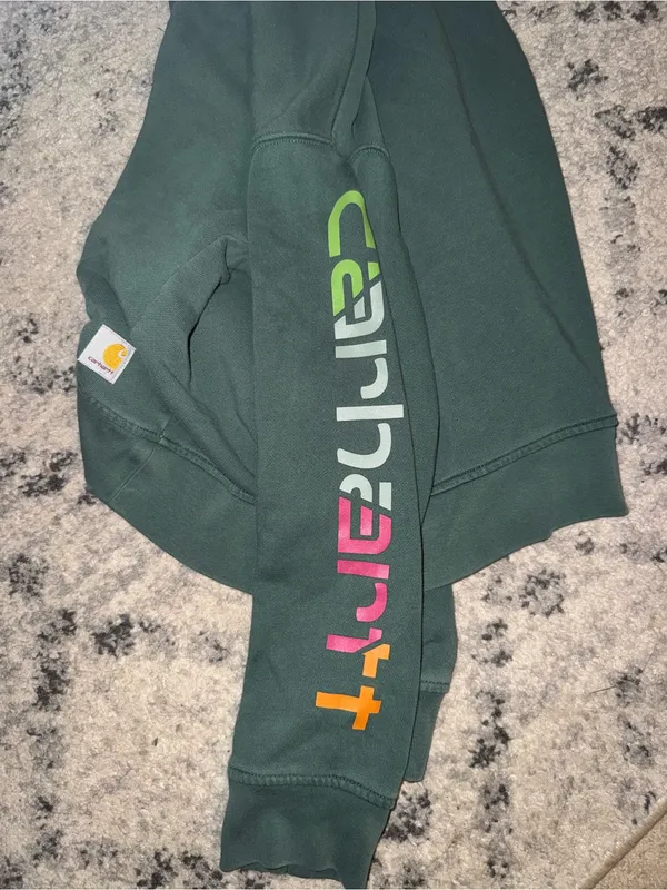 Carhartt Women's Crewneck Sweatshirt in Sage - Image 7