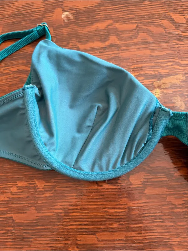 Kotomi Women’s Teal Underwire Bikini top - Teal size medium - Image 5