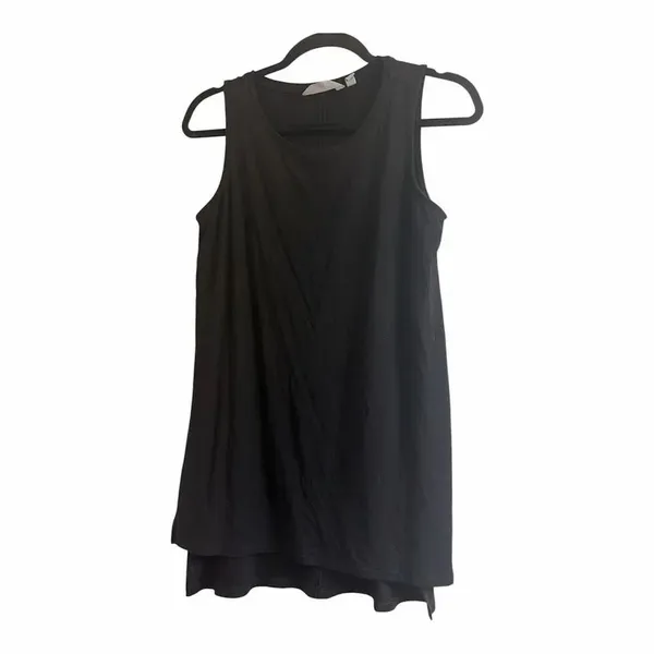 ✨ATHLETA Side Split Black Tank Black Sz Small Top✨ - Image 4