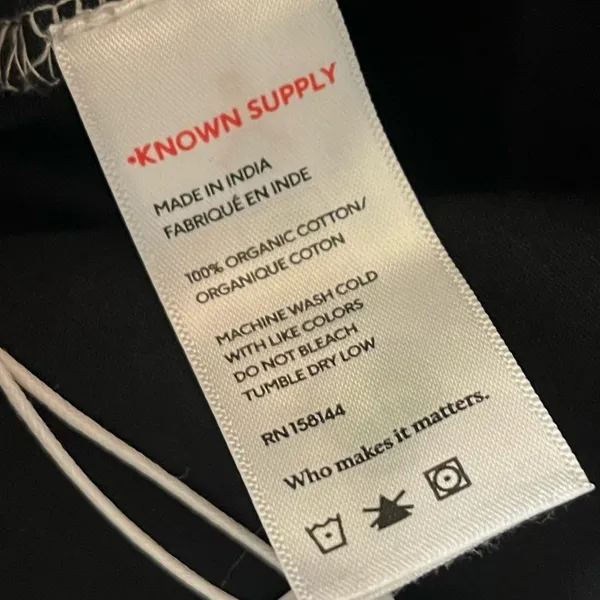 Known Supply • NWT Sailor Black Pants Organic Cotton Twill - Image 8