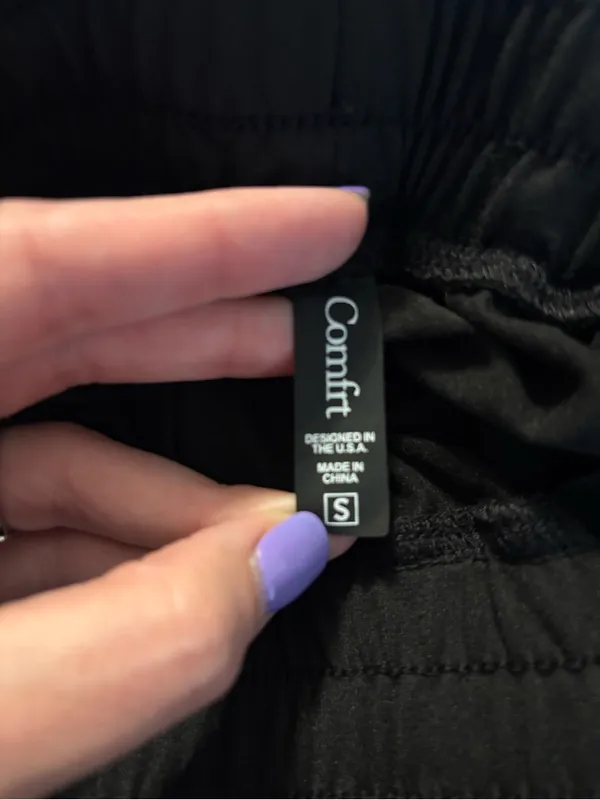 Women's Black Comfrt Drawstring Jogger Pants - Image 4