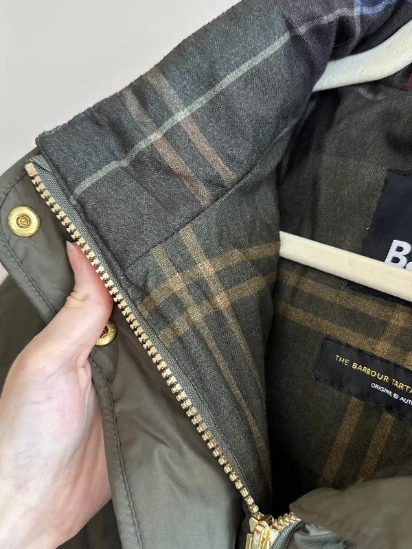 Barbour Women’s Millfire Quilt Jacket, Olive/Classic, Size 2X - Image 10