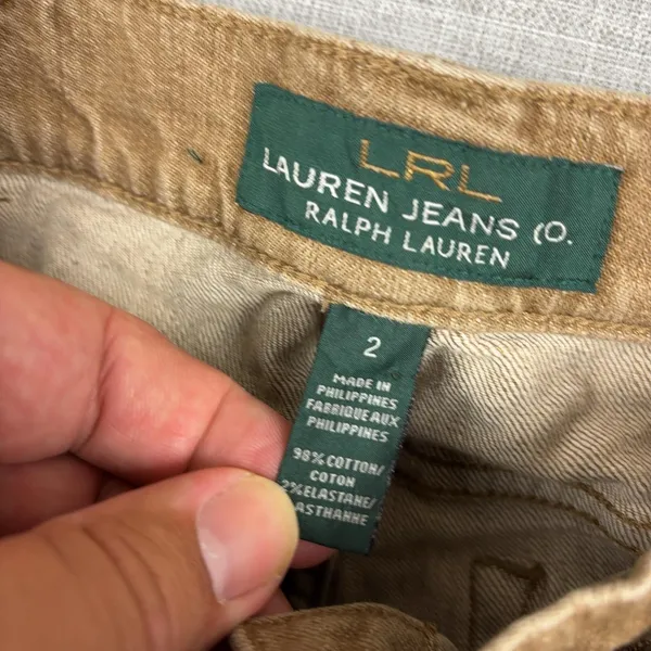 Lauren Jeans Co Ralph Lauren Pants Womens 2 Brown Corduroy Classic Straight - Image 9