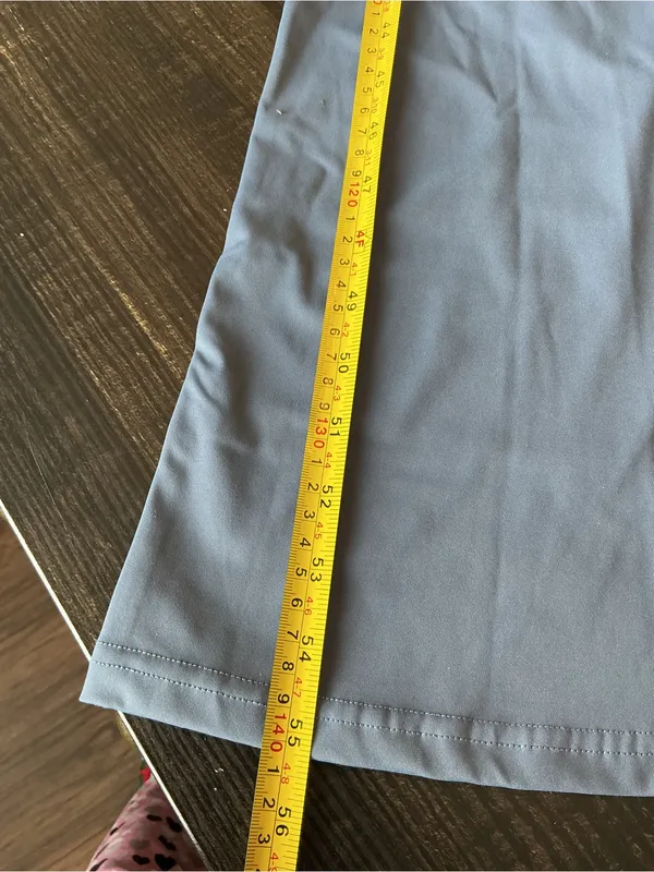 Blue Athletic Flare Jumpsuit Nylon Spandex Pockets Size M Size M - Image 9