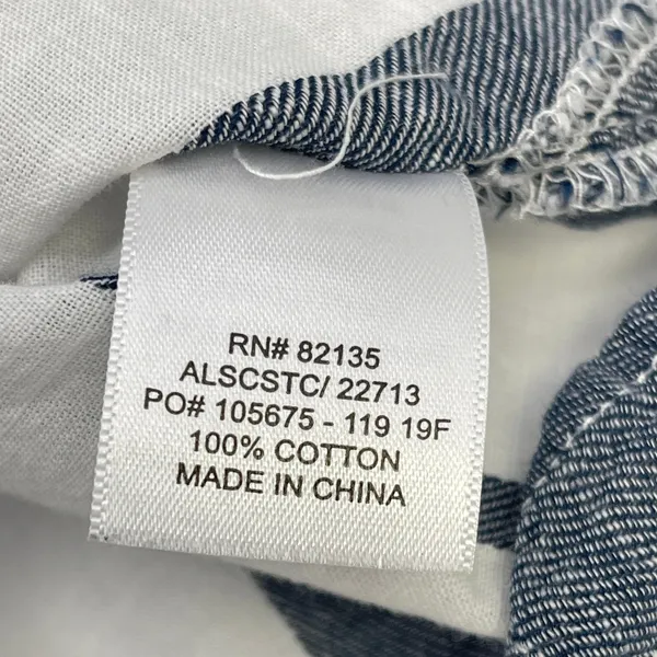Fresh Produce Women Button Down Top Size XL Striped Cotton Coastal Beachy Preppy - Image 10