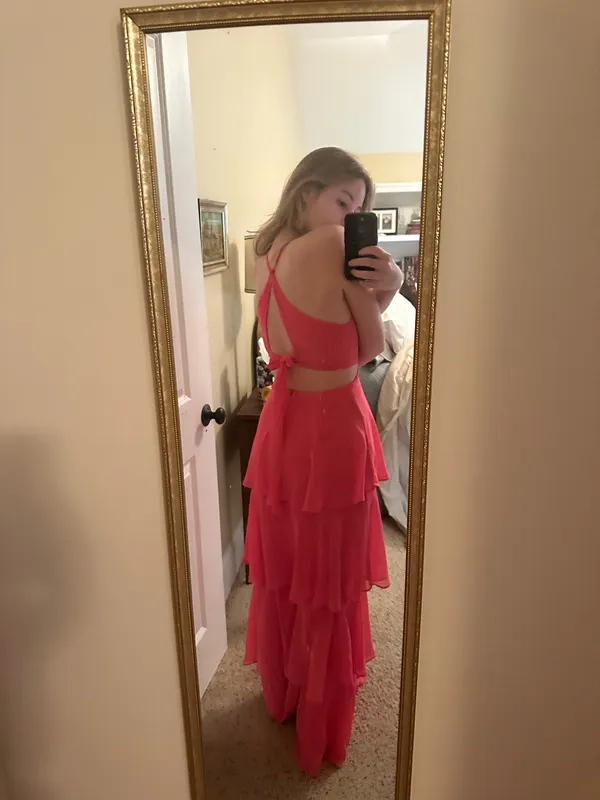 Lulus Dress Maxi Pink - Image 2